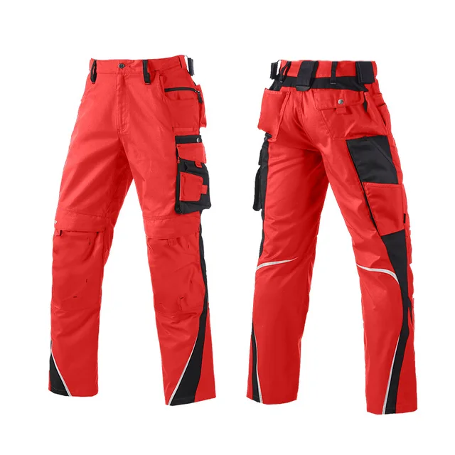 Fluorescent Cargo Pants - Reflective Stripes