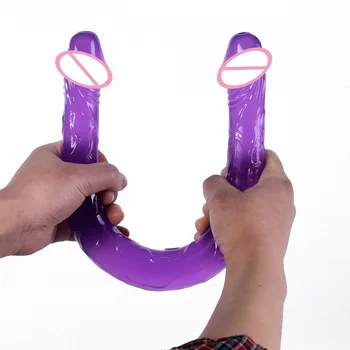 Big Double Head Dildo Realistic Dildo Huge Jelly Dildos Sex Toys for Woman Men Fake Dick Big Penis Anal Butt Plug Erotic Sex Sho 4