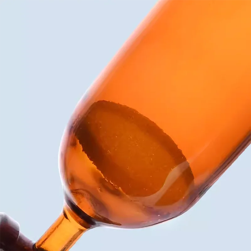 다크 브라운 크로마토그래피 컬럼, 이온 교환 컬럼, 필터 컬럼, 표준 포트 PTFE 유리 컬럼