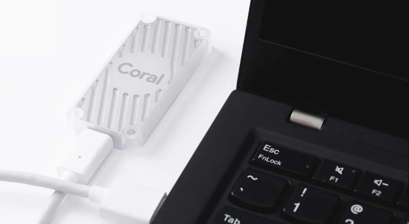 USB accelerator Coral with Google Edge TPU ML accelerator coprocessor for macOS Windows 10 Google Cloud