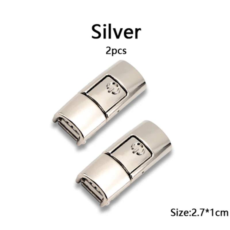 Vibrant Metallic Shoelace Clips with Press Lock