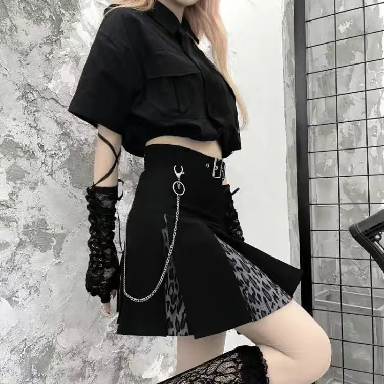 

Pleated skirt skirt autumn and winter Hong Kong style vintage high-waisted chic skirt long ulzzang swing skirt women's winter