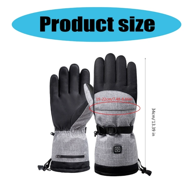 Electric Heated Gloves for Women Men Freezer Work, Touching Screen Winter Hand Warmer Gloves for Skiing Cycling Hunting 6
