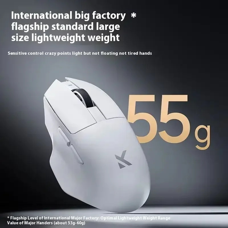 Wireless Gaming Mouse MCHOSE G7 Wireless Mouse Low-Power Ergonomic Design Lightweight Gaming with Three Mode Connection High Performance