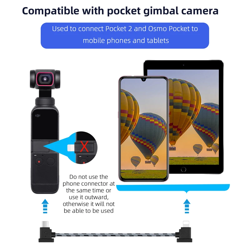 Data Cable data cable connector For DJI Flip/Mavic 3/Air 3/Mini 2/MINI 3 PRO/MINI 4K Drone IOS Type-C Micro-USB Adapter Wire Connector Phone Cable