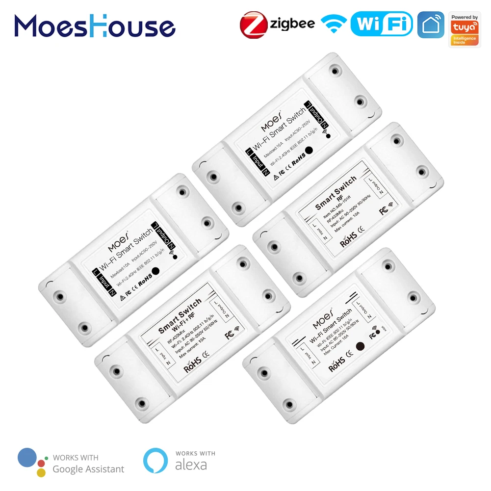 Mouehouse DIY Bluetooth Wi Fi Smart Light Switch Timer Smart Life APP