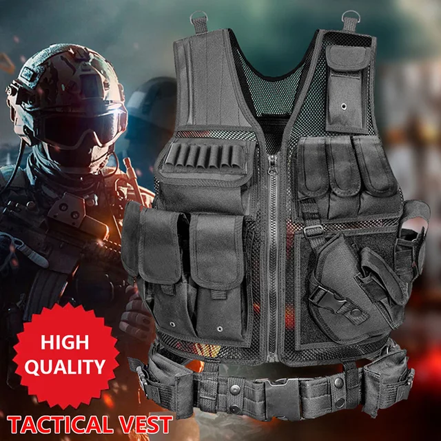 Chaleco táctico militar de EE. UU. Combate Airsoft Caza Entrenamiento  Protección