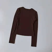 Vêtements de yoga d'automne pour la remise en forme, séchage rapide, évacuation de l'humidité, hauts de sport pour femmes, vêtements de yoga, Pilates 5