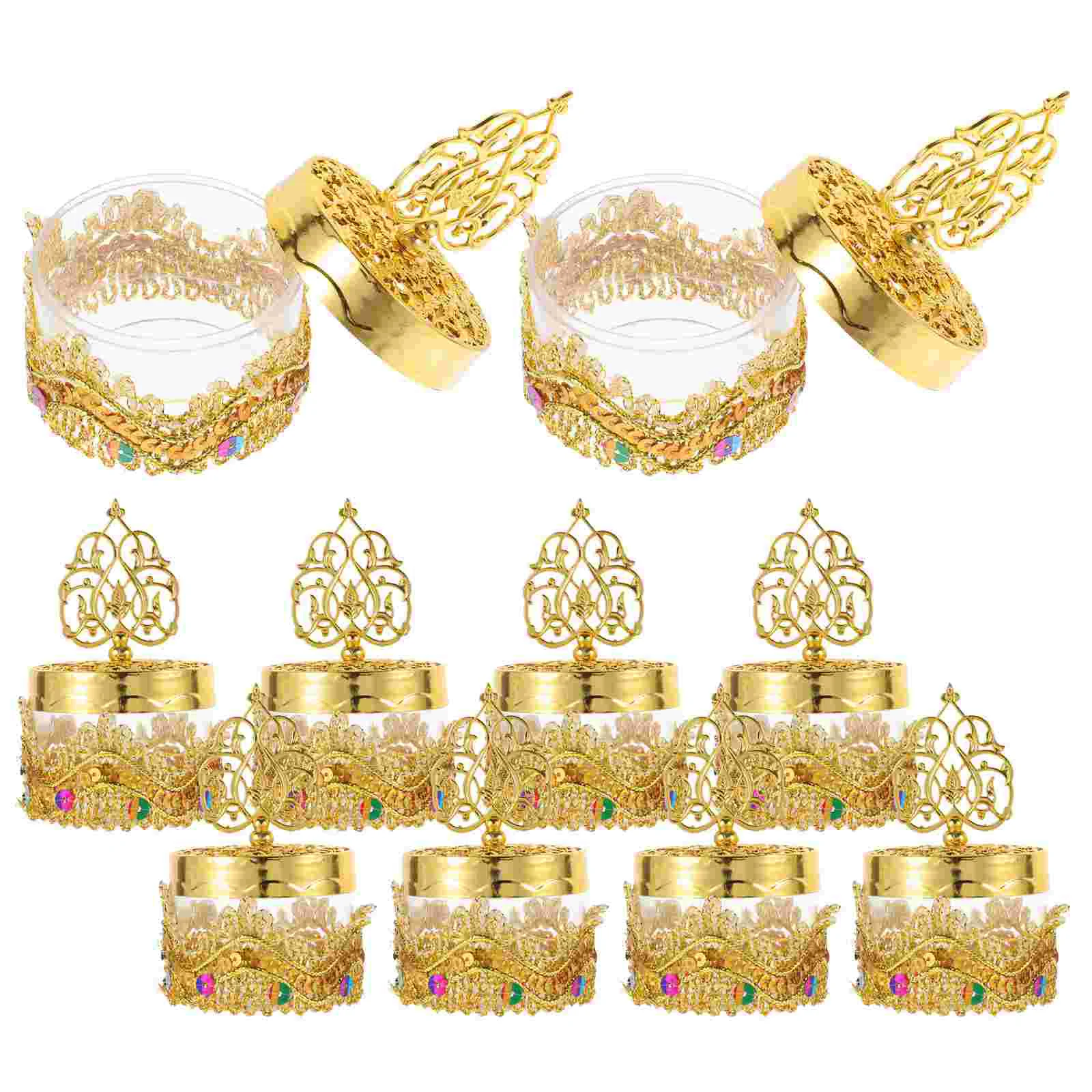 

12pcs Middle East Wedding Candy Wrapping Boxes Small Treat Cases Party Gift Boxes