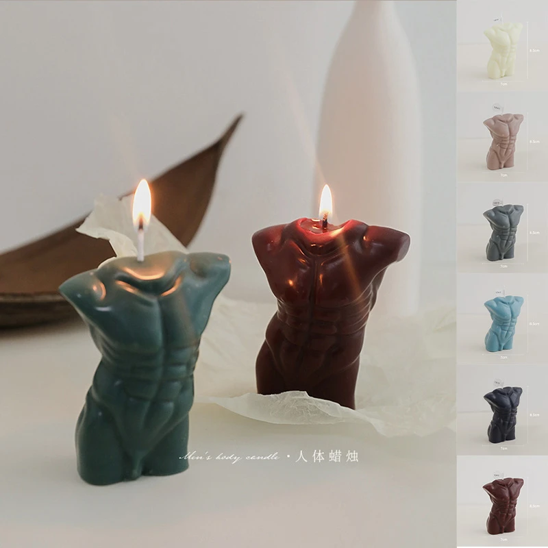 Scented Candles Room Decor Ins Style Man Body Shape for Interior Net