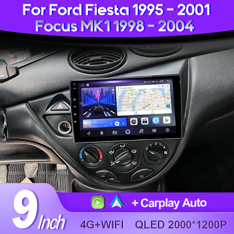 

QSZN для Ford Focus MK1 1998-2004 Fiesta 1995-2001 2K QLED Android 13 автомобильное радио мультимедийный видеоплеер GPS 4G CarPlay головное устройство