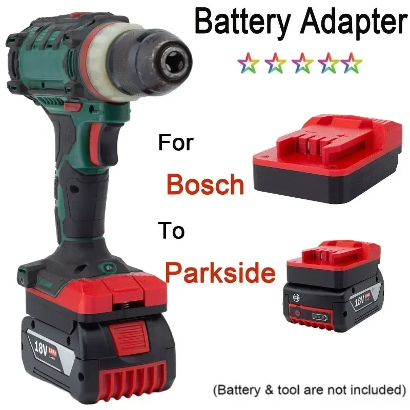 Battery Adapter Converter For Bosch 18V Lithium Battery To for Lidl Parkside X20V Power Tools (Not include tools and battery)