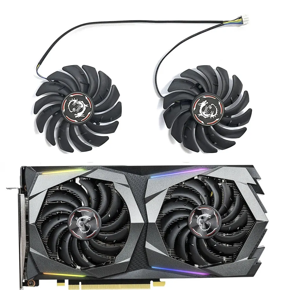 Gpu Cartão Cooler Ventilador para Msi Geforce Gtx 1650 Super 1660 1660ti Gaming x Placa Gráfica Fan Peças Lote Pld09210s12hh