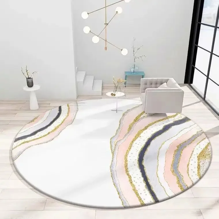 Morandi Rugs for Living Room Coffee Table Sofa Round Carpet Bedroom Decorative Floor Mats
