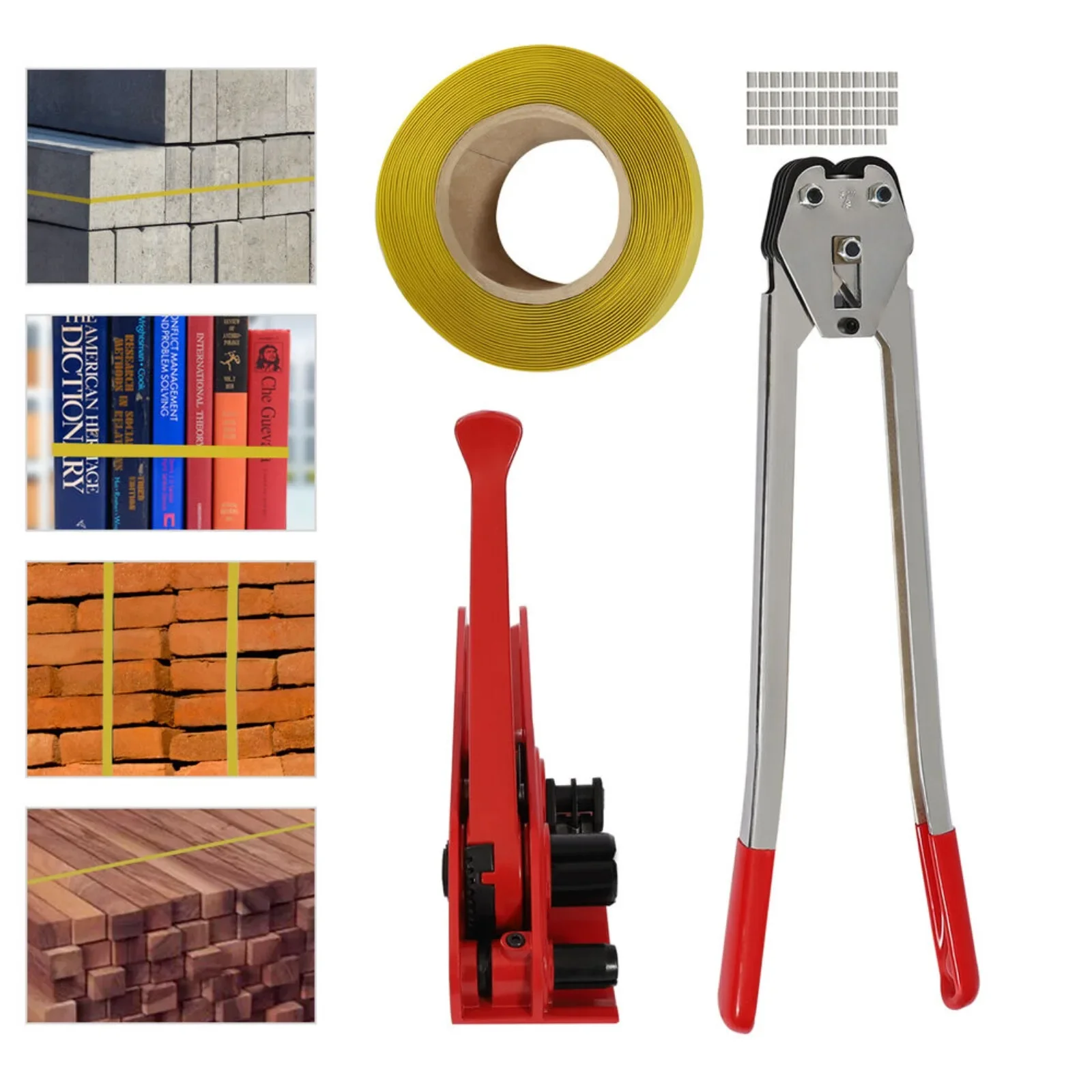 US Banding Strapping Kit Packaging Strapping Tool Tensioner Sealing Tool