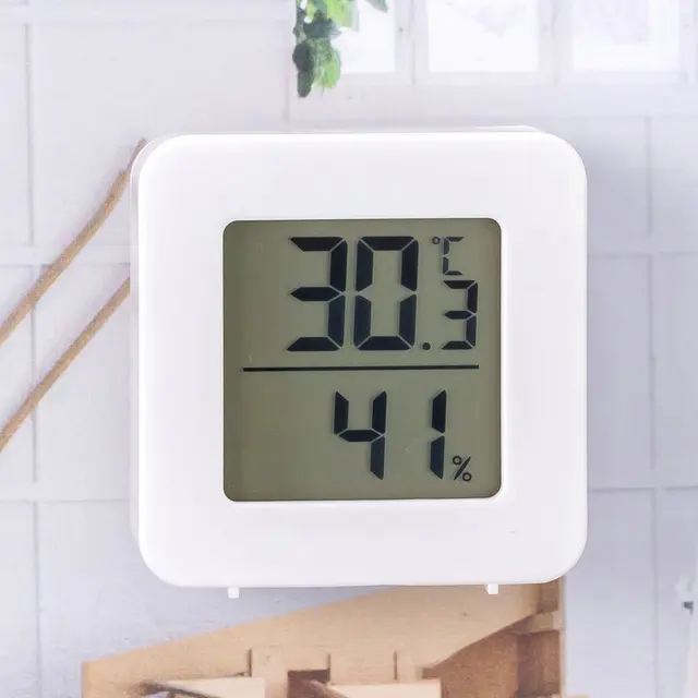 Mini Elektronikus Hőmérő Falra Szerelt Hőmérséklet Páratartalom Mérőméter Multi-Scenario Alkalmazás Higrómatos Otthoni Kiegészítők Szerszámok - Image 3