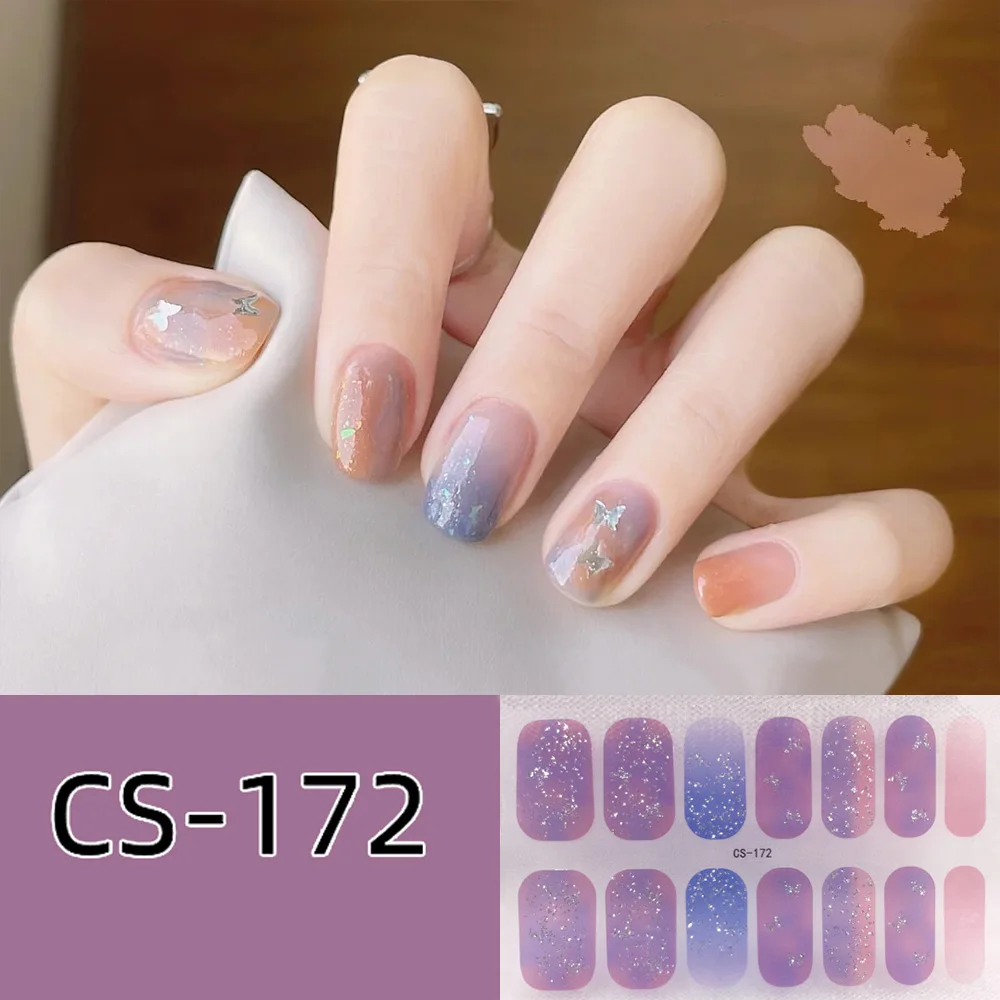 Baking Free Fashionable Nail Art Stickers Collection Manicure DIY Nail Polish Strips Wraps Party Decor nail stickers nail art tools nail art decoration nail decals