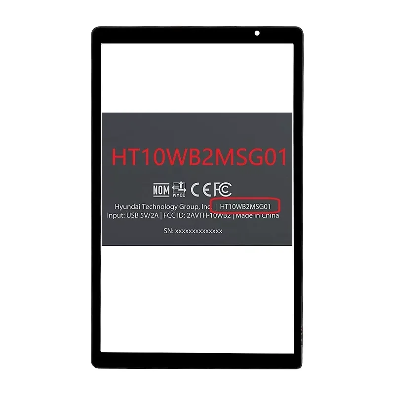 New 10.1 Inch for Hyundai Hytab Plus 10WB2 Tablet PC Capacitive Touch Screen Digitizer Sensor External Glass Panel Replacement
