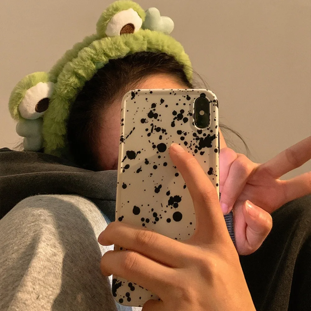 Lustige Frosch Haar Reifen Tier Plüsch Make-up Stirnband breit krempige elastische Haar bänder süße Mädchen Haar bänder Frauen Haarschmuck – Detail 9