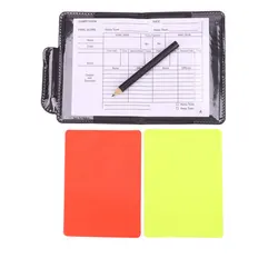 Referee Essentials: Professional Sports Whistle & Card Set with Pen and Notebook Wallet (Sets)