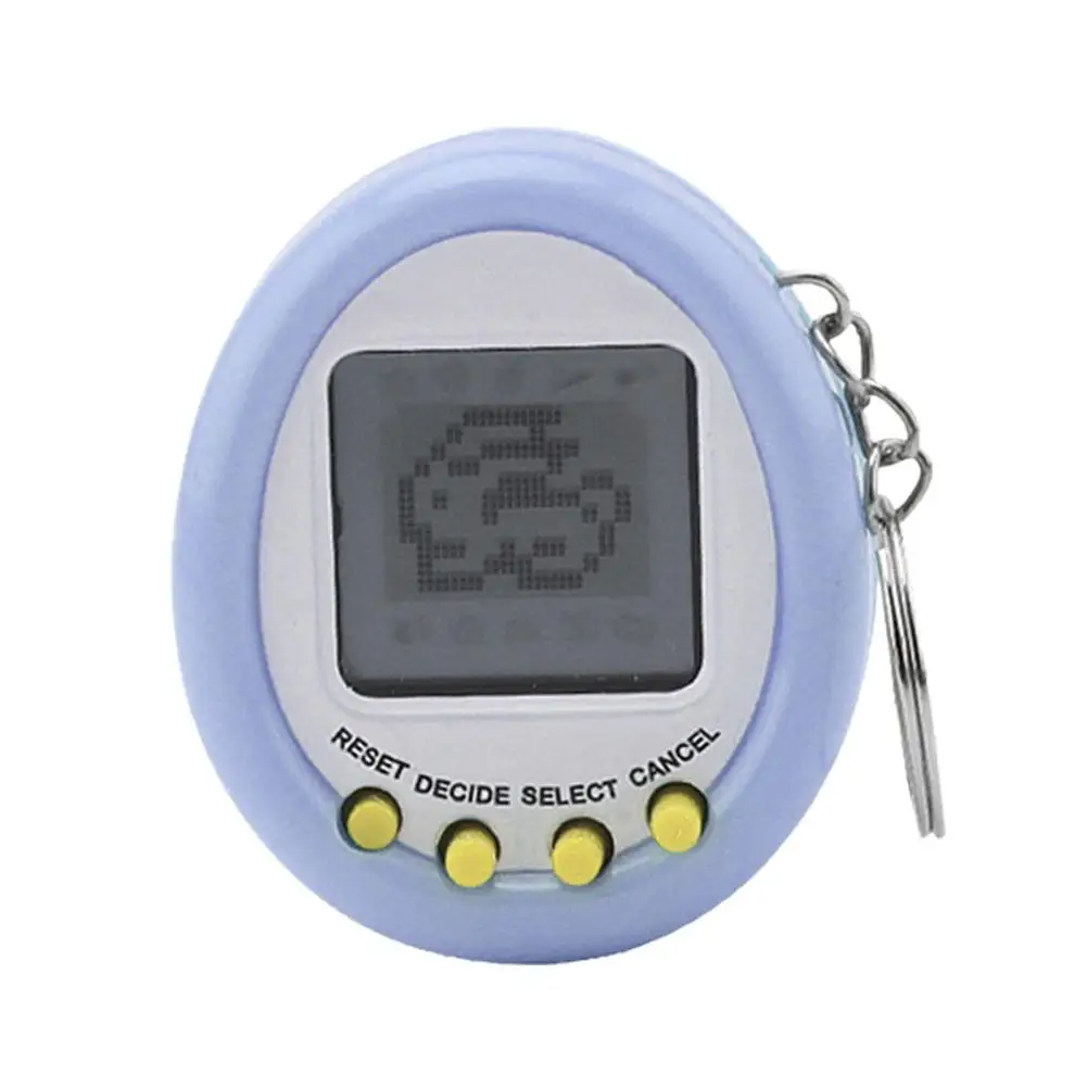 jogos retrô 90x, 80x. jogo eletrônico de tamagotchi. um console de jogos  ácido brilhante. jogo infantil nostálgico 13603311 Vetor no Vecteezy