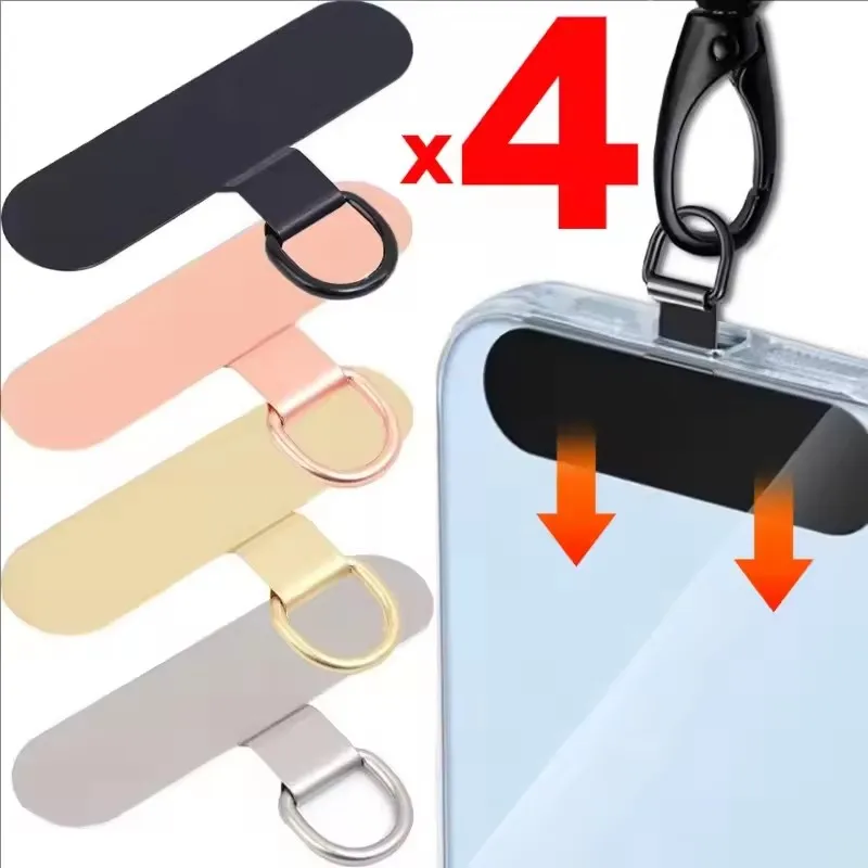 Premium Stainless Steel Mobile Phone Lanyard Anchor Pads