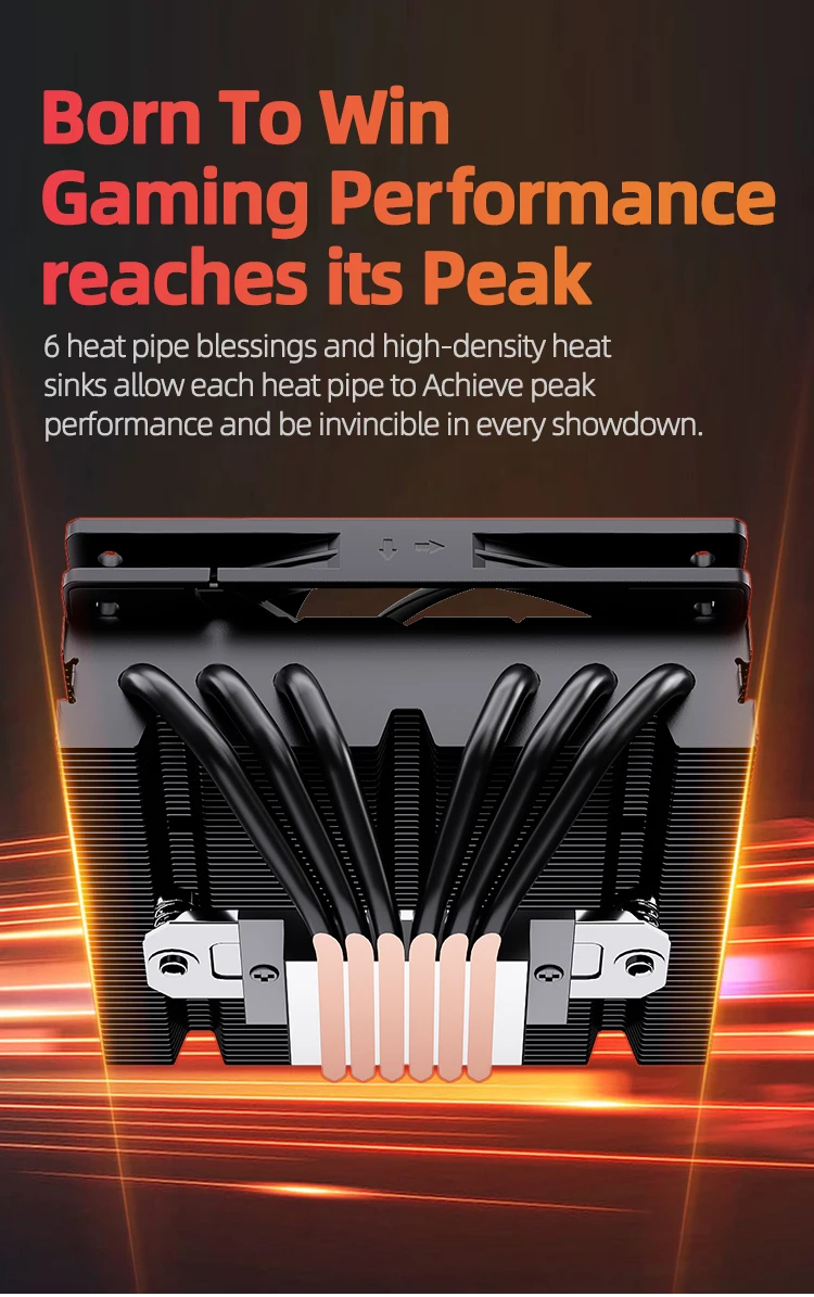 UT Series Tiny Titan Air Cooling Radiator Cooler Low Noise Avoid Memory CPU Fan