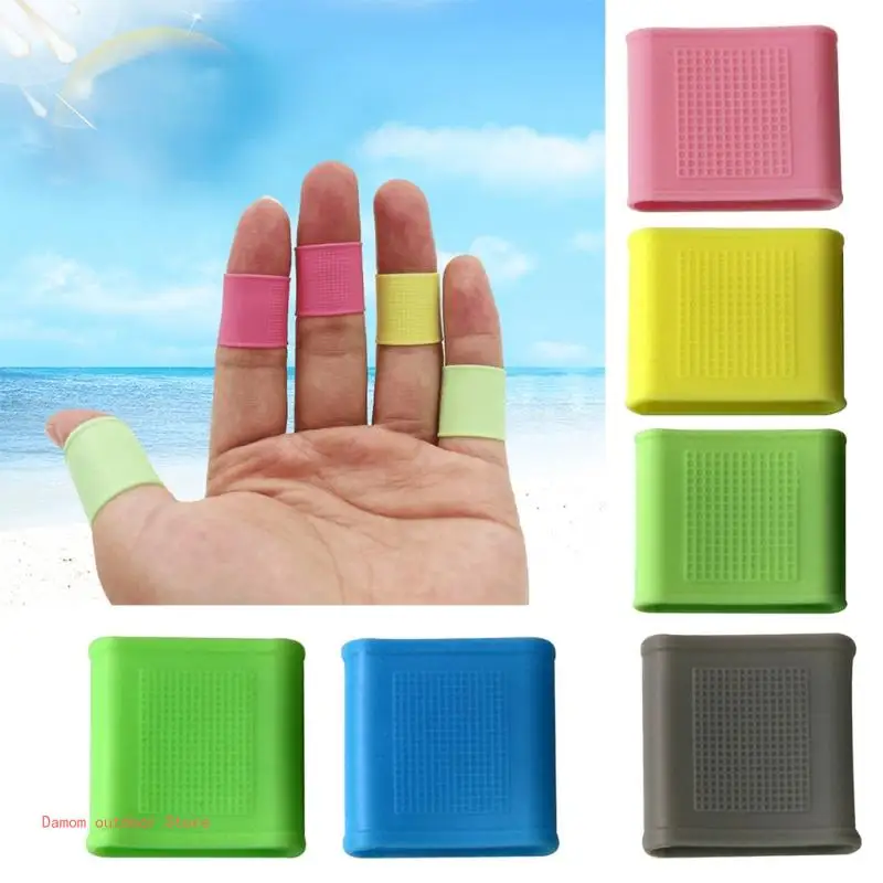 10 Pcs Set Finger Sleeves Silicone Finger Tubes for Basketball Tennis Golf 2