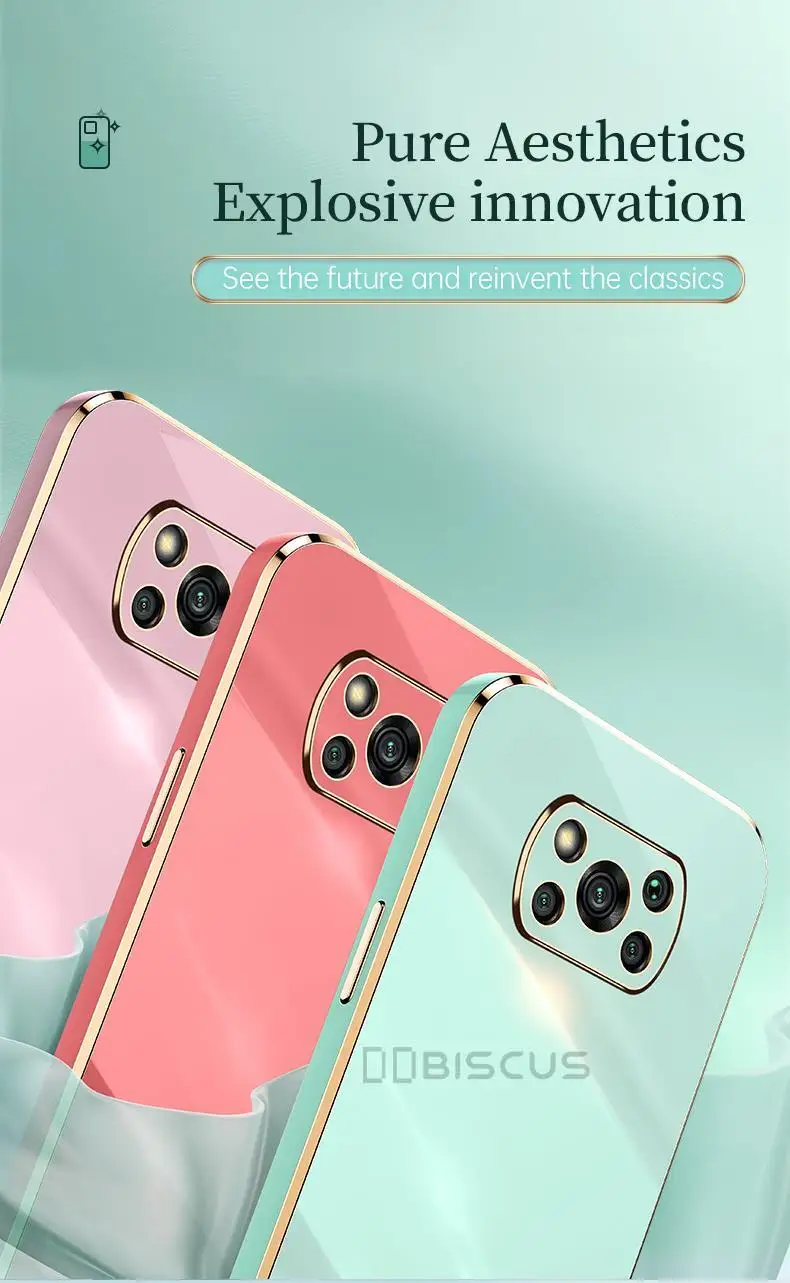 Custodia per Poco X3 Pro X3 NFC F3 GT M3 Pro Placcatura di Lusso Morbido Silicone Gel Funda Carcasa Coque_voghion.com