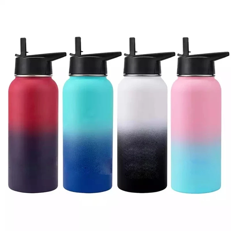 1L2L Thermos Water Bottle With Straw Lid Vacuum Stainless Steel Large  Capacity Kettle, Cold 48 Hours Hot 24 Hours Simple Thermos