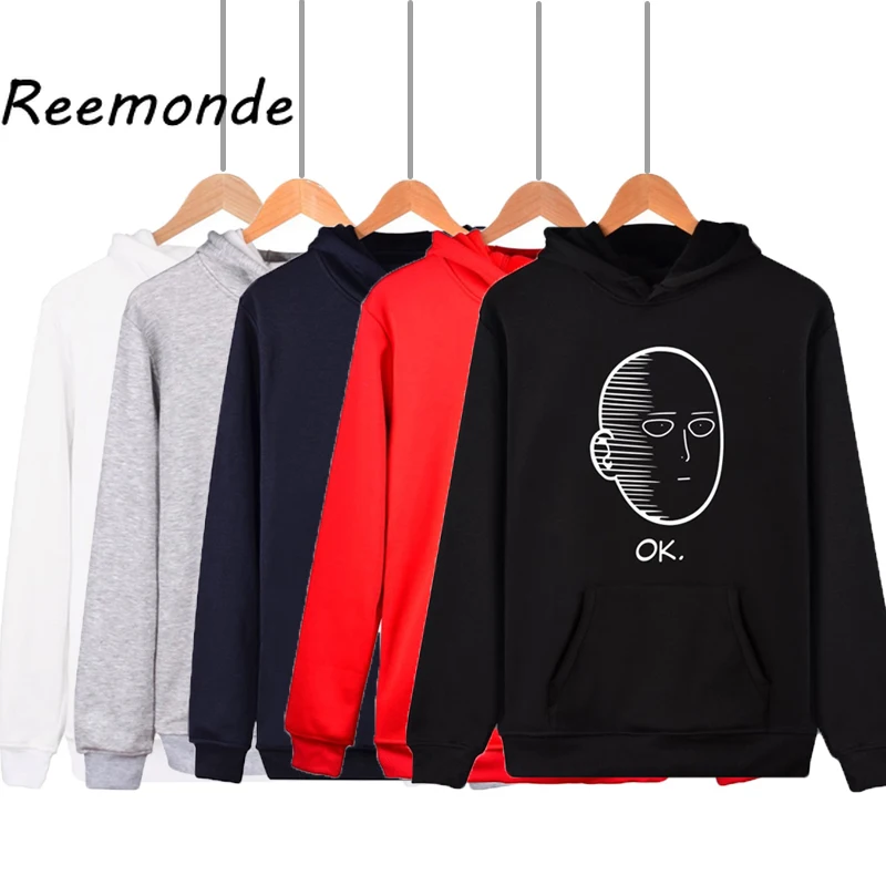 

New Anime Costumes One Punch-Man Hoodies Sweatshirts For Mens Male Saitama Oppai Clothes Hooded Pullover Cosplay Costume Tops