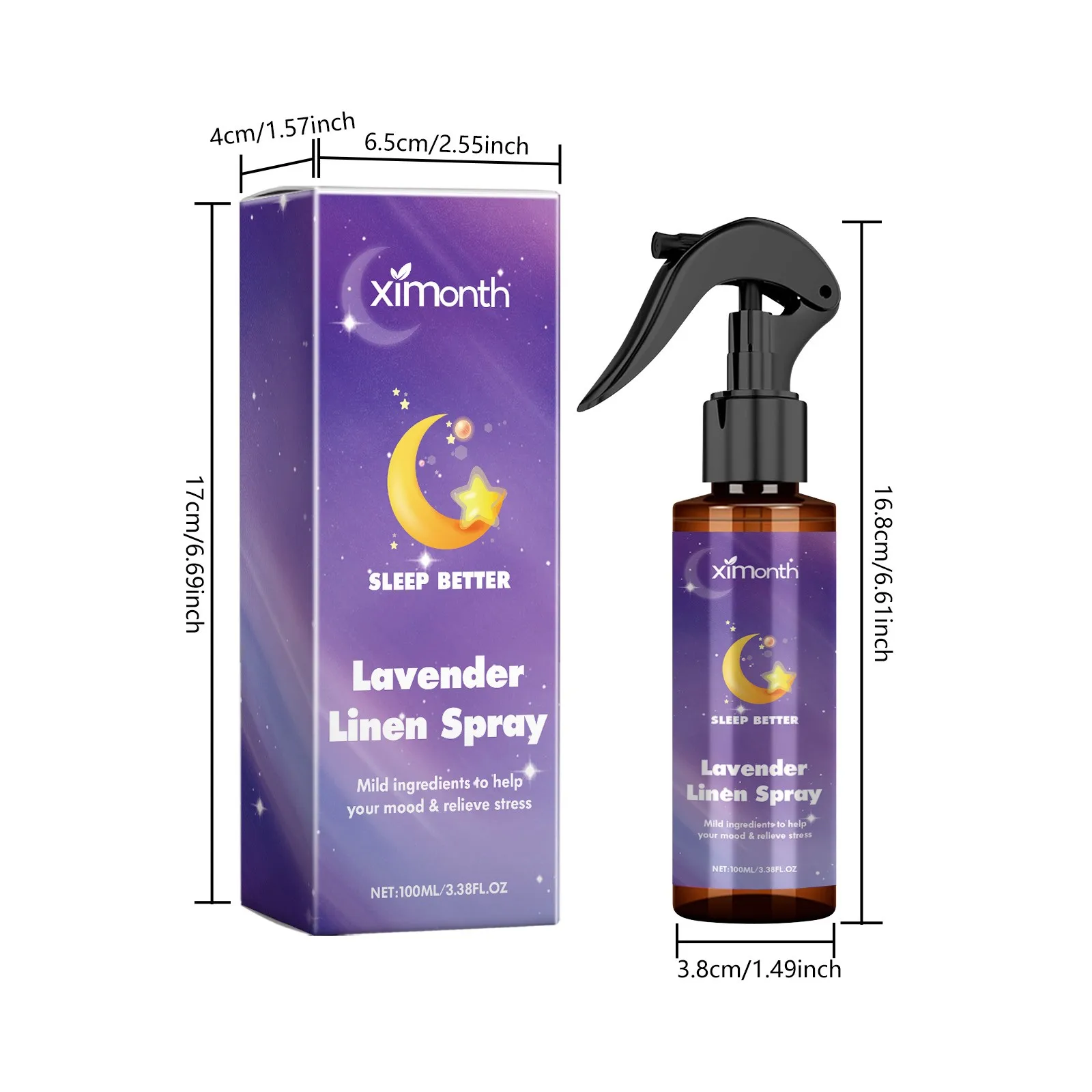 Aromatherapy Oil 100ml Lavender Spray For Sleeping Relaxation Sleep Aid Room