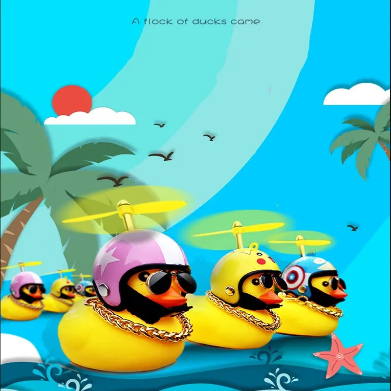 BrokenDuckCarCarDecorationElectricBatteryCarDecorationBicycle