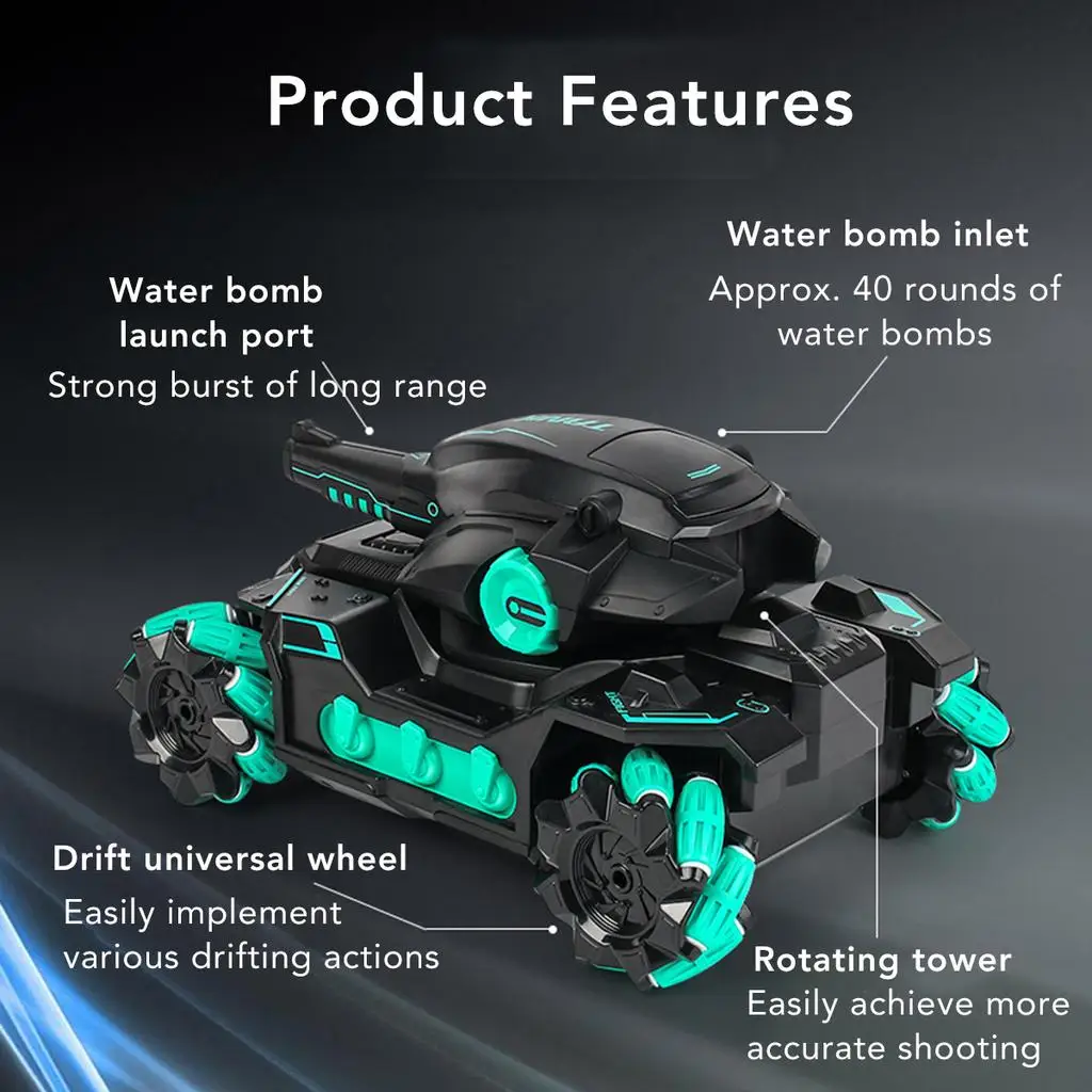 Remote Control Tank Remote Control Vehicle Rc Tank Toy 2.4G Radio Controlled Car 4WD Crawler Water Bomb War Tank Control Gestures Multiplayer RC Toy For Boy Kids Gift for remote control tank,remote control vehicle