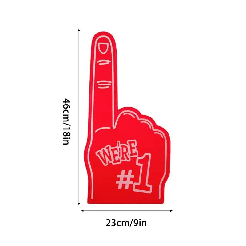 Finger Foams Sports Cheerleading Party Hand Props 1 Noise Makers Props Giant Hands Sports Favors Cheering Palm Party Foam Finger Props