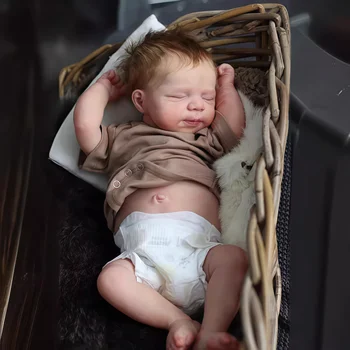 Risbecko 48cm Reborn Doll Baby Full Silicone Vinyl Girl Body -19 inch 3D Painted Skin Realistic Touch Doll Toy Christmas Gift 1