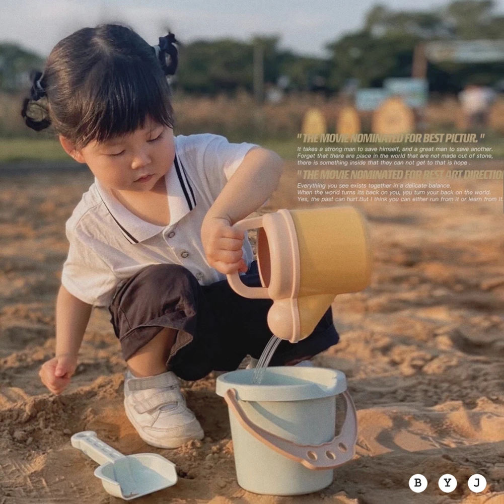 Summer Beach Toys Premium ABS Children Beach Play Sand Tools Ice Cream Shape Water Play Tools Portable for Children Kids for Fun 2