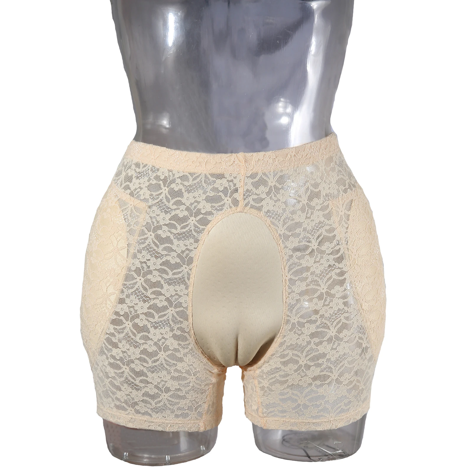 2021 Silicone Shaping Fake Vagina Panty Thicken Hip Underwear Crossdresser Pants 