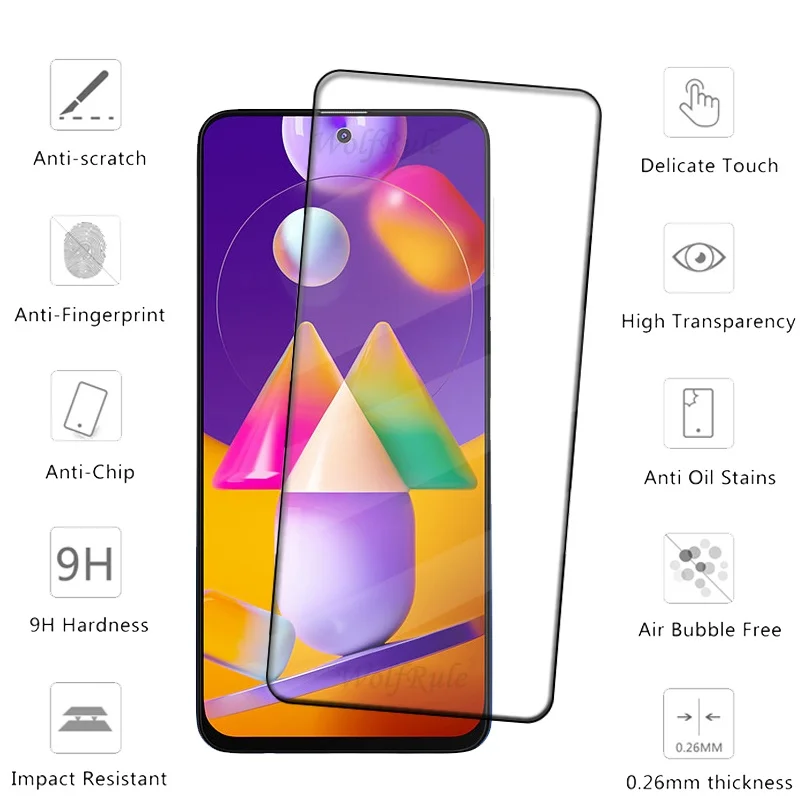 Premium Full Cover 9H HD Screen Protector with Full Glue Technology