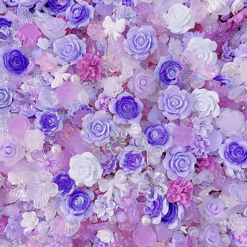 30g/pack Resin Camellia Flowers Butterfly Bow Mixed Collection Flatbacks DIY Crafts Cabochon Decorations Scrapbooking Cardmaking resin flower embellishments,resin embellishments