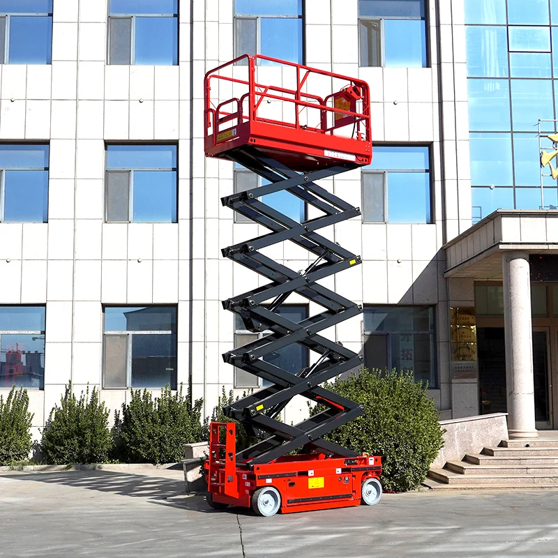 

Portable Warehouse Scissor Lift 0.5Ton 1Ton Trailer Hydraulic Scissor Sky Mobile Elevating Work Vertical Cargo Lift