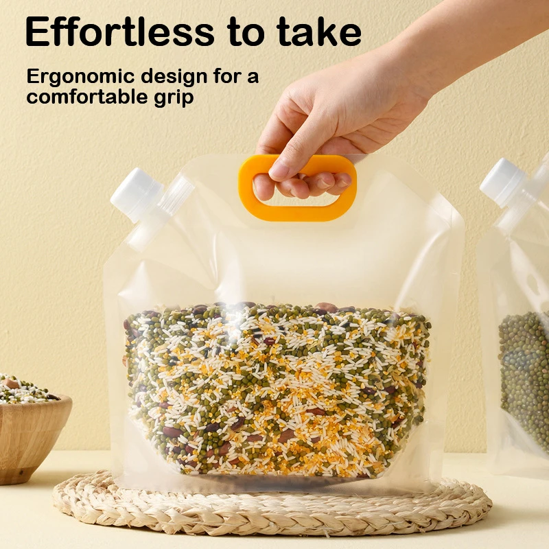 grain storage bag Portable Insect Proof Moisture Proof Fresh Keeping Bag Recyclable Portable Transparent Grain Storage Bags