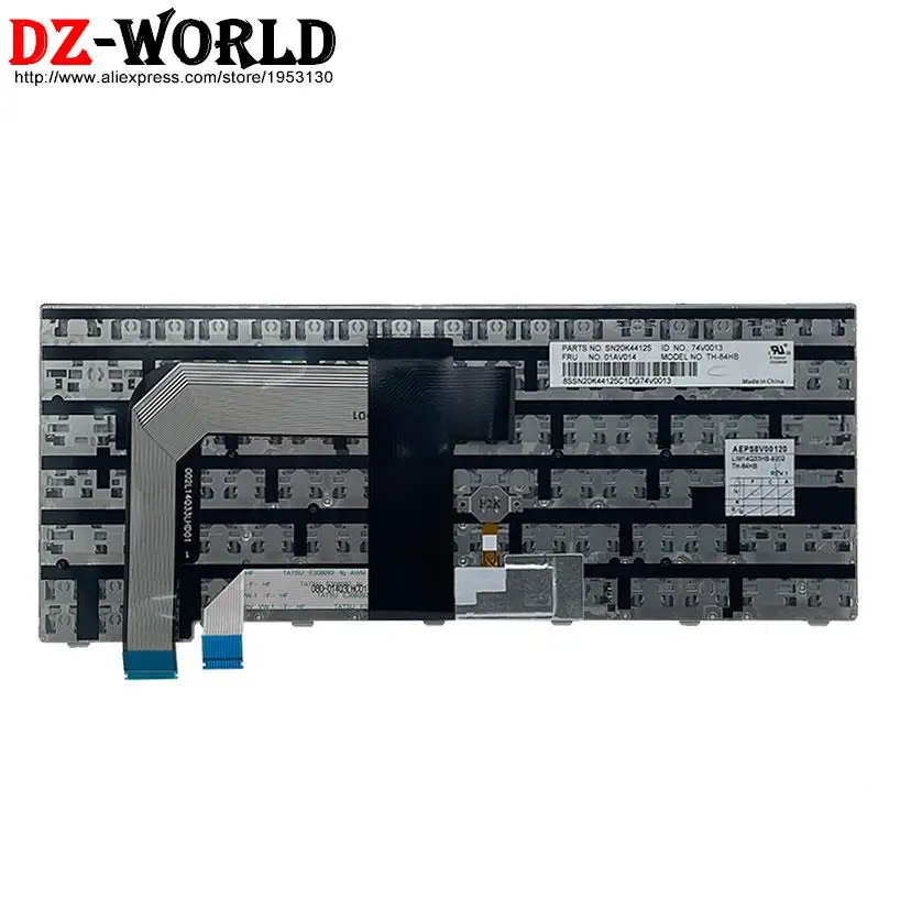 Teclado Prata para Lenovo Thinkpad T460s T470s s2 ° ° 13 Gen Laptop 01av000 01av014 Hebraico Original us hb il tw kr th - Imagem 6