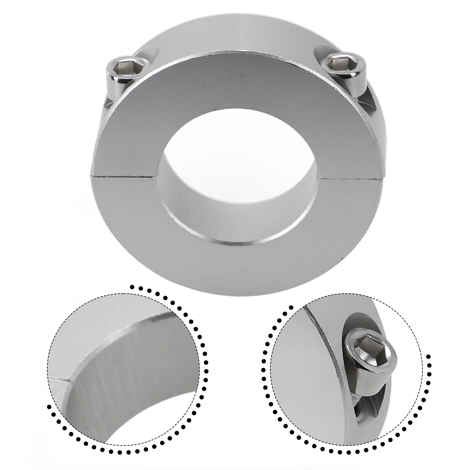 Clamp Collar  Double Split  13-30mm Inside  Diameter  Shaft Collar Clamp Type  Aluminum Alloy Fixed Rings Clamp Collar
