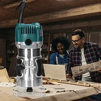 Electric Trimmer Multifunctional Wood Milling Trimming Engraving Slotting Machine Versatile Woodworking Router Power Tools 2