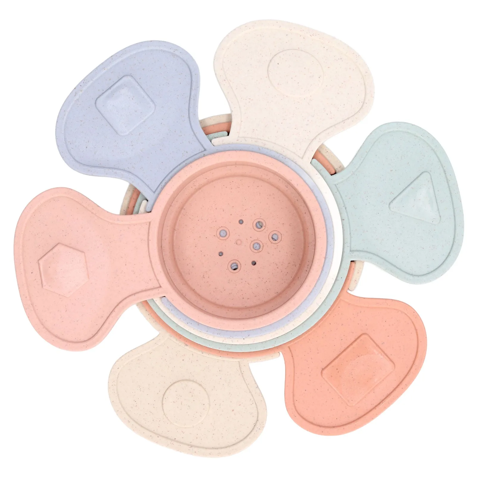 

6Pcs Baby Bath Stacking Cup ABS Children Infant Cute Nesting Bath Stacking Educational Toy Birthday Gift