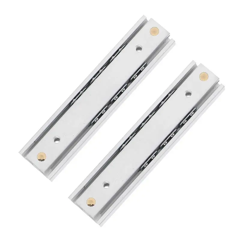 Description Picture 4 of item2 Pcs Drawer Slides Mini Furniture Miniature Cabinet Rails The Stage Aluminum Alloy Extended