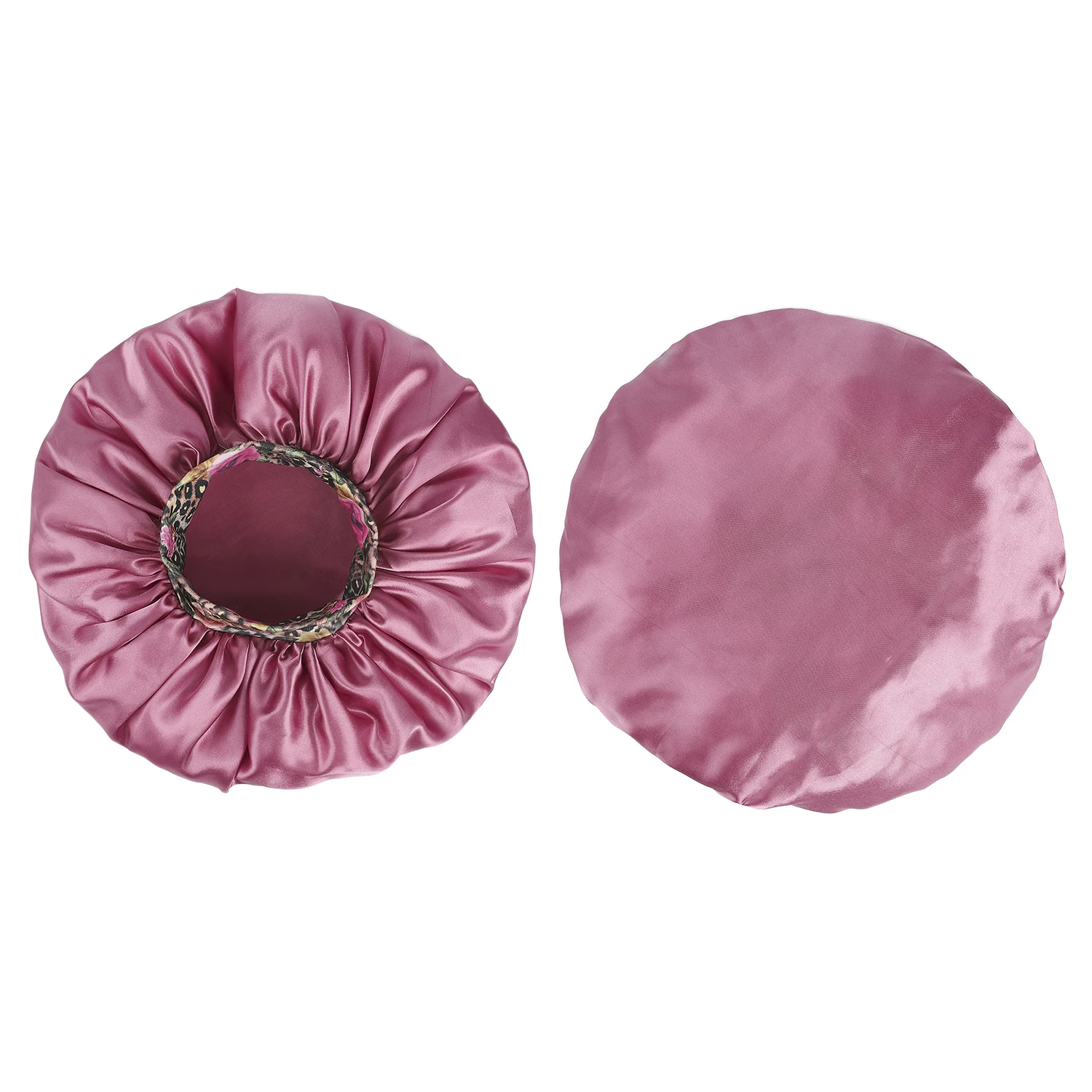 Silk Satin Bonnet Hair Cap Extra Large Jumbo Sleeping Bonnets With Comfortable Flower Band 4