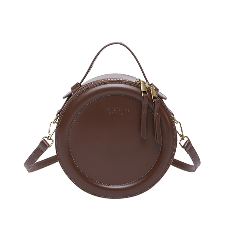 New Solid color Crossbody Bag For Women Round Small Handbag Women