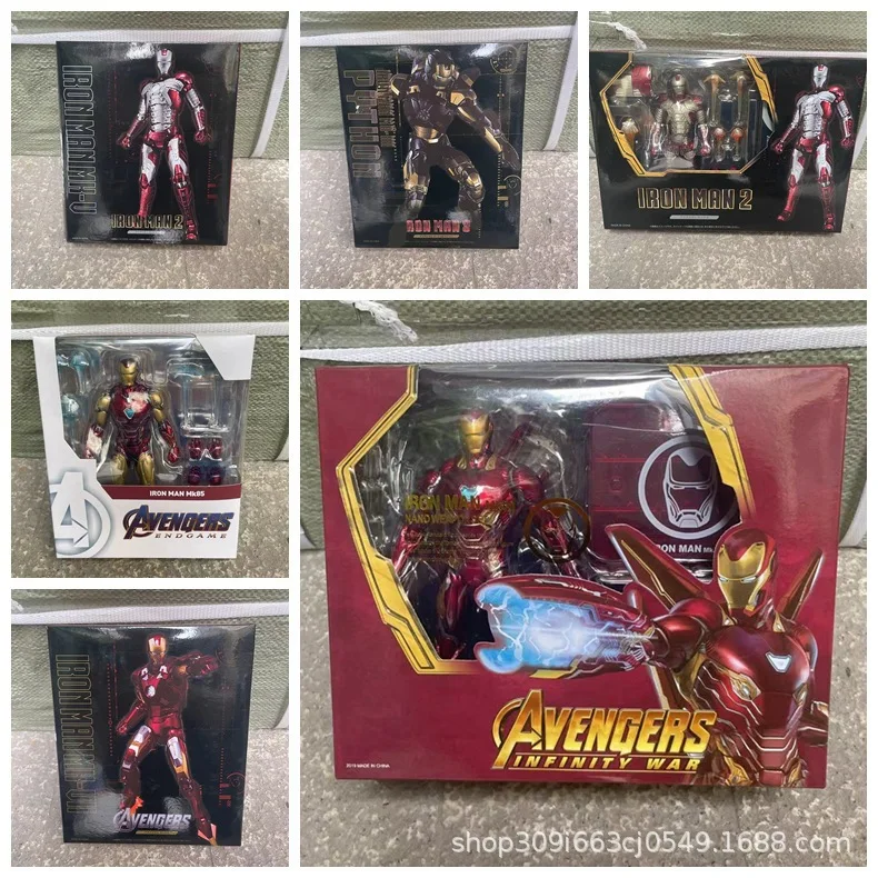 Iron Man Mk20 Mk85 Mk50 Action Figure Avengers Ironman Mark 2 Tony Stark Legends Toys Doll Model Gift